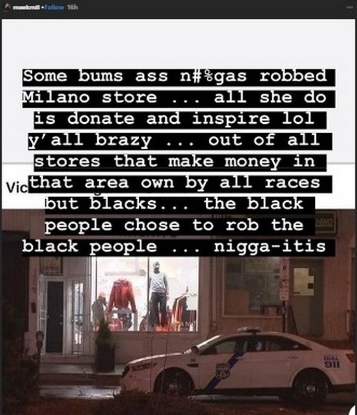 meek mill girlfriend store robbed